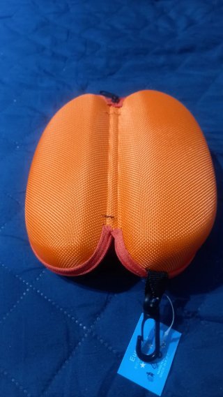 Portaocchiali arancione rigido
