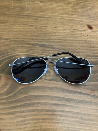 Gafas de sol aviador plata y lentes marrones