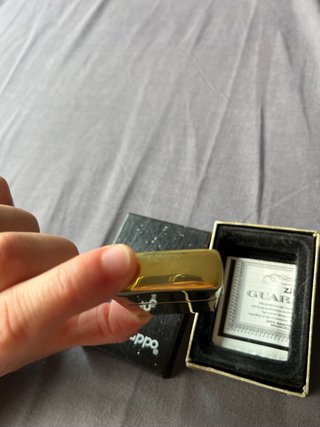 Zippo XII Dorado con Diseño de Jinete 1996