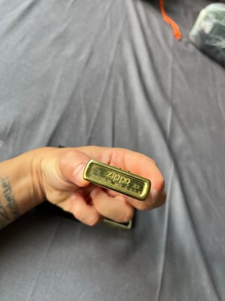 Zippo XII Dorado con Diseño de Jinete 1996