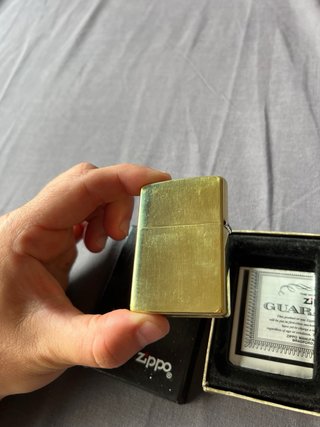 Zippo XII Dorado con Diseño de Jinete 1996