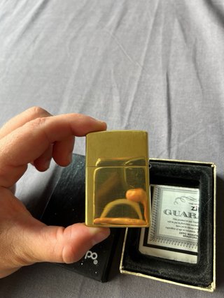 Zippo XII Dorado con Diseño de Jinete 1996
