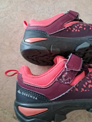 Zapatillas Trekking Niña Rosa y Morado. Talla 31