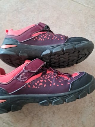 Zapatillas Trekking Niña Rosa y Morado. Talla 31