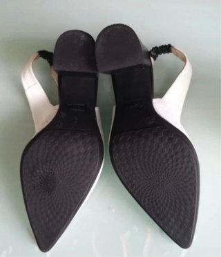 Zapatos LODI Talla 37 Blancos Tacón Slingback