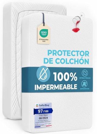 Protector colchón impermeable transpirable para