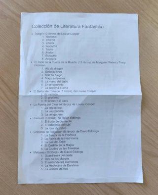 50 libros de literatura fantástica.