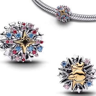Charm Copo de Nieve Estrella Dorada