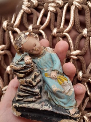 Gesù Bambino Dormiente Antico - 1800