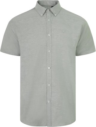 Camisa Oxford Manga Corta Hombre Casual