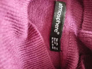 Jersey granate cuello alto