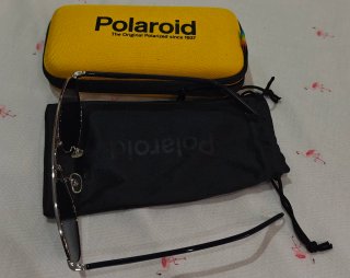 Gafas Polaroid Azul y Plateado Nuevas