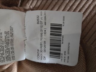 Jersey Burberrys V-Neck Beige Talla XL