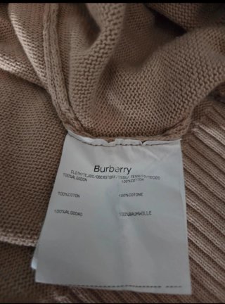 Jersey Burberrys V-Neck Beige Talla XL