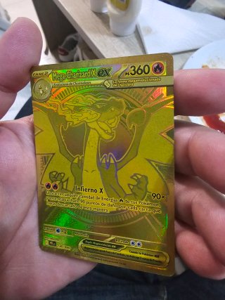 Mega Charizard X EX Carta Pokémon Dorada