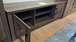 Conjunto Mueble TV, Aparador y Vitrina Rústico