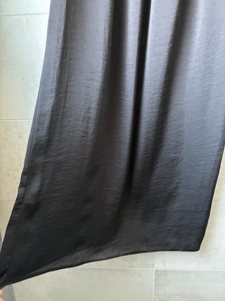 Falda larga Zara negra