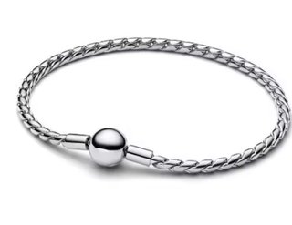 Pulsera de plata con cierre de bola modelo pandora