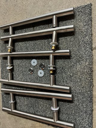 Tiradores Inox Puerta Cristal