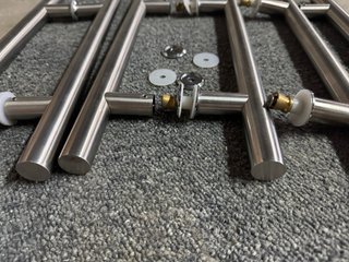 Tiradores Inox Puerta Cristal