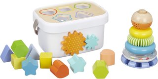 Amazon Basics set juguetes madera clasificador