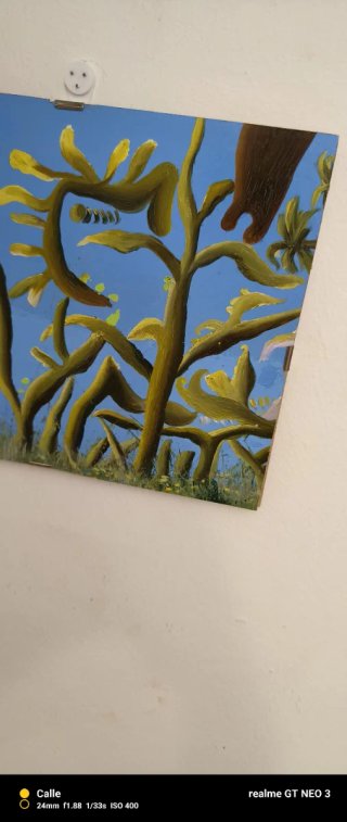 Cuadro a óleo. "El Jardín de Dalí"