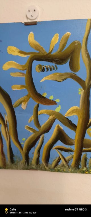 Cuadro a óleo. "El Jardín de Dalí"
