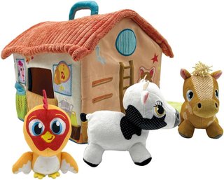 Giochi educativi interattivi: fattoria di peluche Bandai