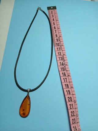 Colgante Ámbar Báltico y Plata