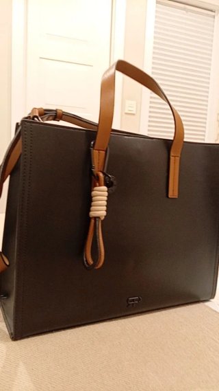 Bolso-Cartera Negro y Marrón