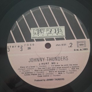 Johnny Thunders Hurt Me Vinile Punk Rock