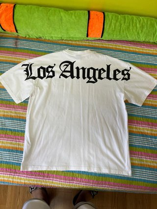 Camiseta Blanca Los Angeles Oversize
