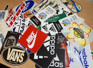 Pack Pegatinas Vintage Nike Adidas Vans Reebok