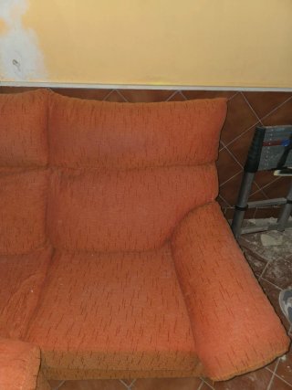 Pack Sofás 2 y 3 plazas Tela Naranja