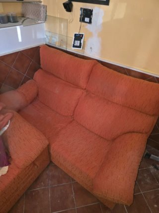 Pack Sofás 2 y 3 plazas Tela Naranja