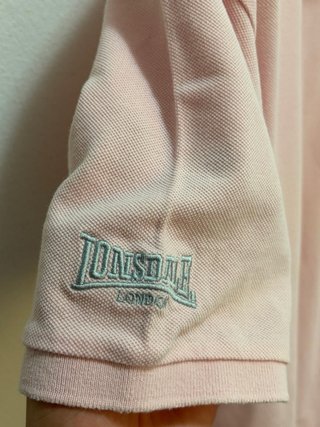 Polo Lonsdale Uomo XL Rosa Chiaro