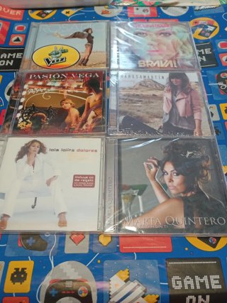 Lote 6CDs Cantantes Españolas Pop/Rock