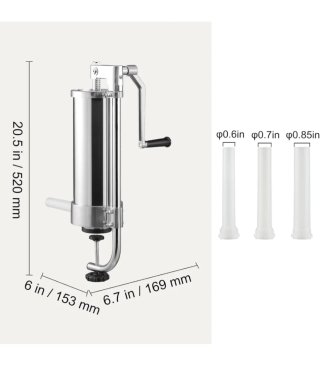 Embutidora VEVOR Manual Salchichas