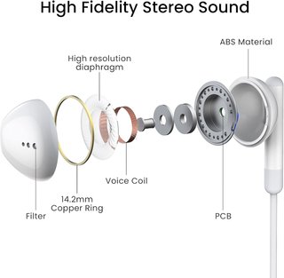 Auriculares USB C con micrófono y cable