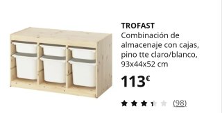 Mueble organizador de juguetes madera Con bateas