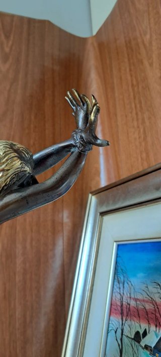 Scultura antica in bronzo  pesante