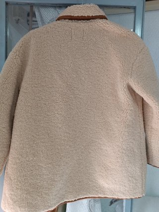 Abrigo Zara Beige y Marrón Mujer