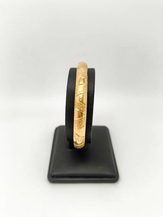 Pulsera Caña Oro 18kt Tallada