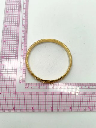 Pulsera Caña Oro 18kt Tallada