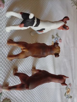 Tris Cani Porcellana Biscuit Nuova Triade anni 70