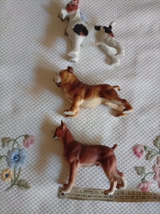 Tris Cani Porcellana Biscuit Nuova Triade anni 70