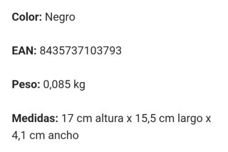 Corrector de Postura Stock Líder Negro