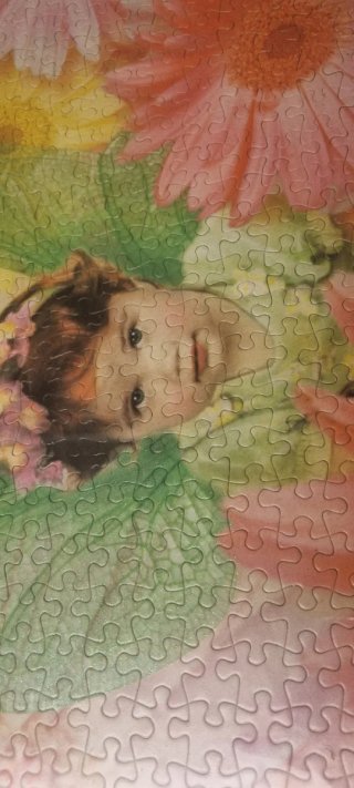 Cuadros infantiles bebé y flores