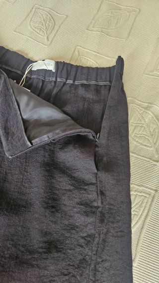 Pantalón Zara Negro Texturizado