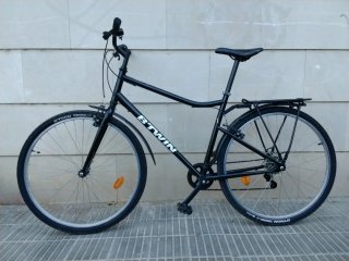 Bicicleta BTWIN RIVERSIDE 100 Negra